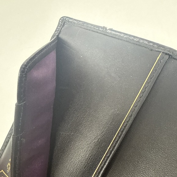 Vintage Coach Turnlock Passport Holder, Coach Turn Lock Black & Gold - Picture 5 of 10